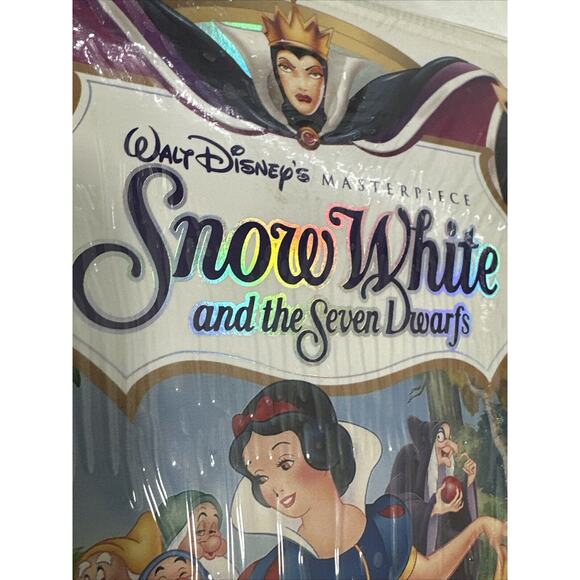 Walt Disney 1994 Masterpiece Collection Snow White VHS tape 1524 Edition Sealed - Picture 3 of 8